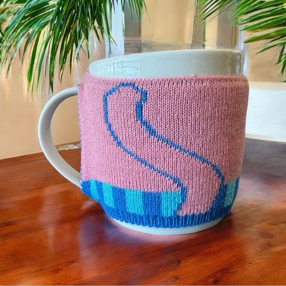 Karma “Purrk Me Up” Cat Mug with Pink & Blue Knit Cozy - Adorable & Unique! - Picture 5 of 14